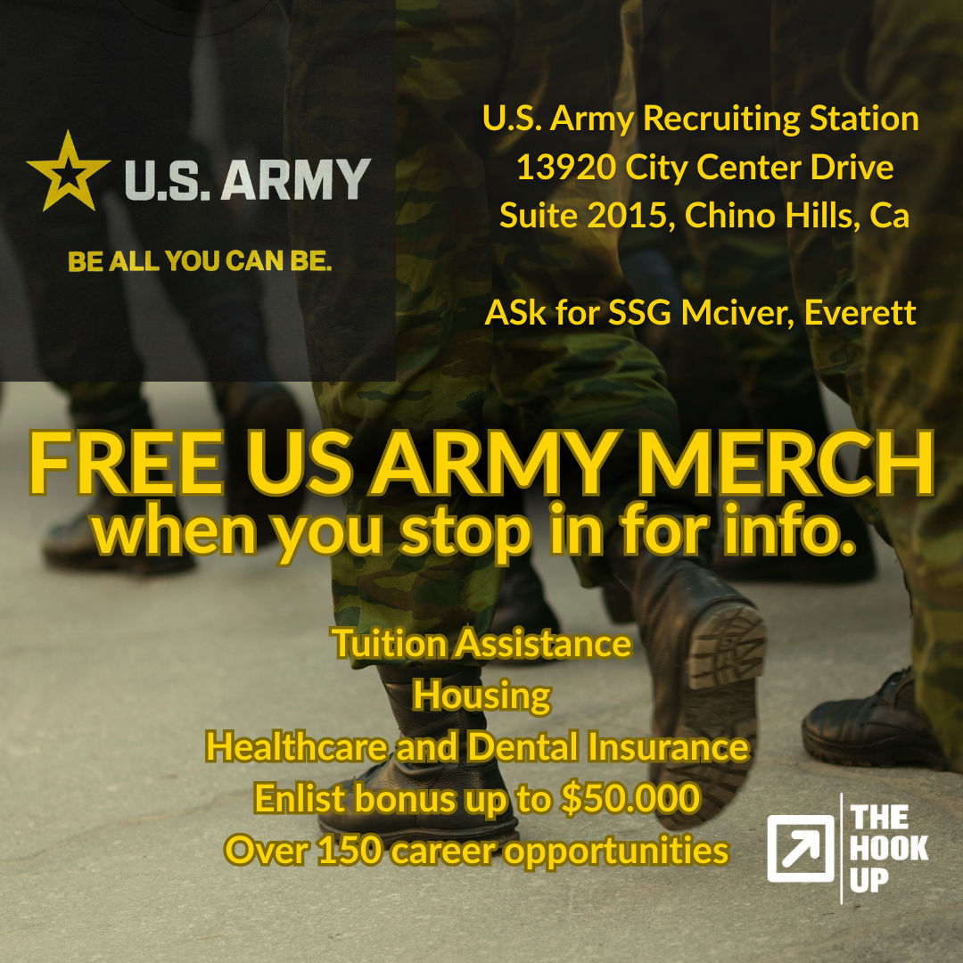 FREE US Army Merch when you stop by for Info